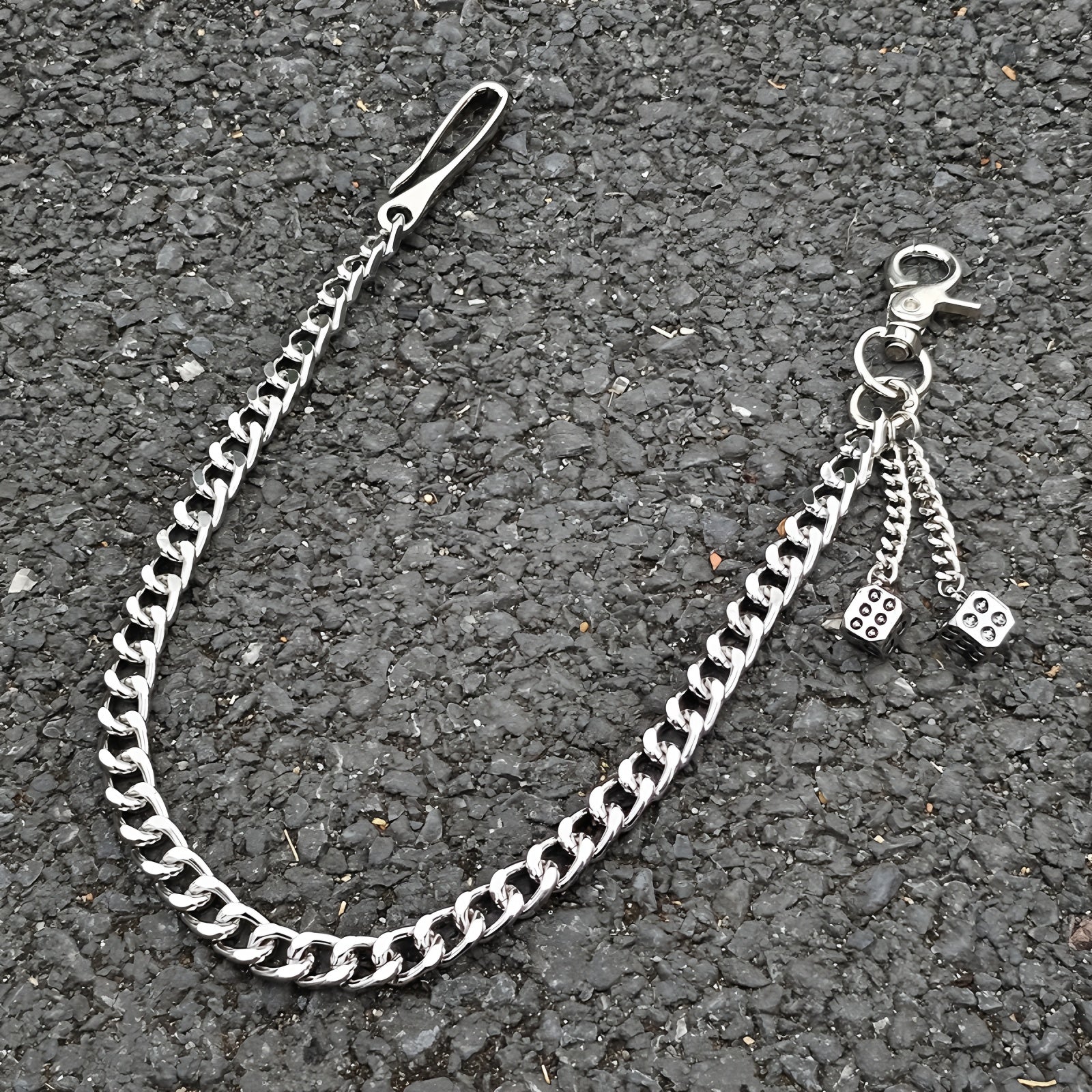 Single chain punk ring decorative waist chain