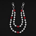 14mm large diamond ball diamond double chain trouser chain