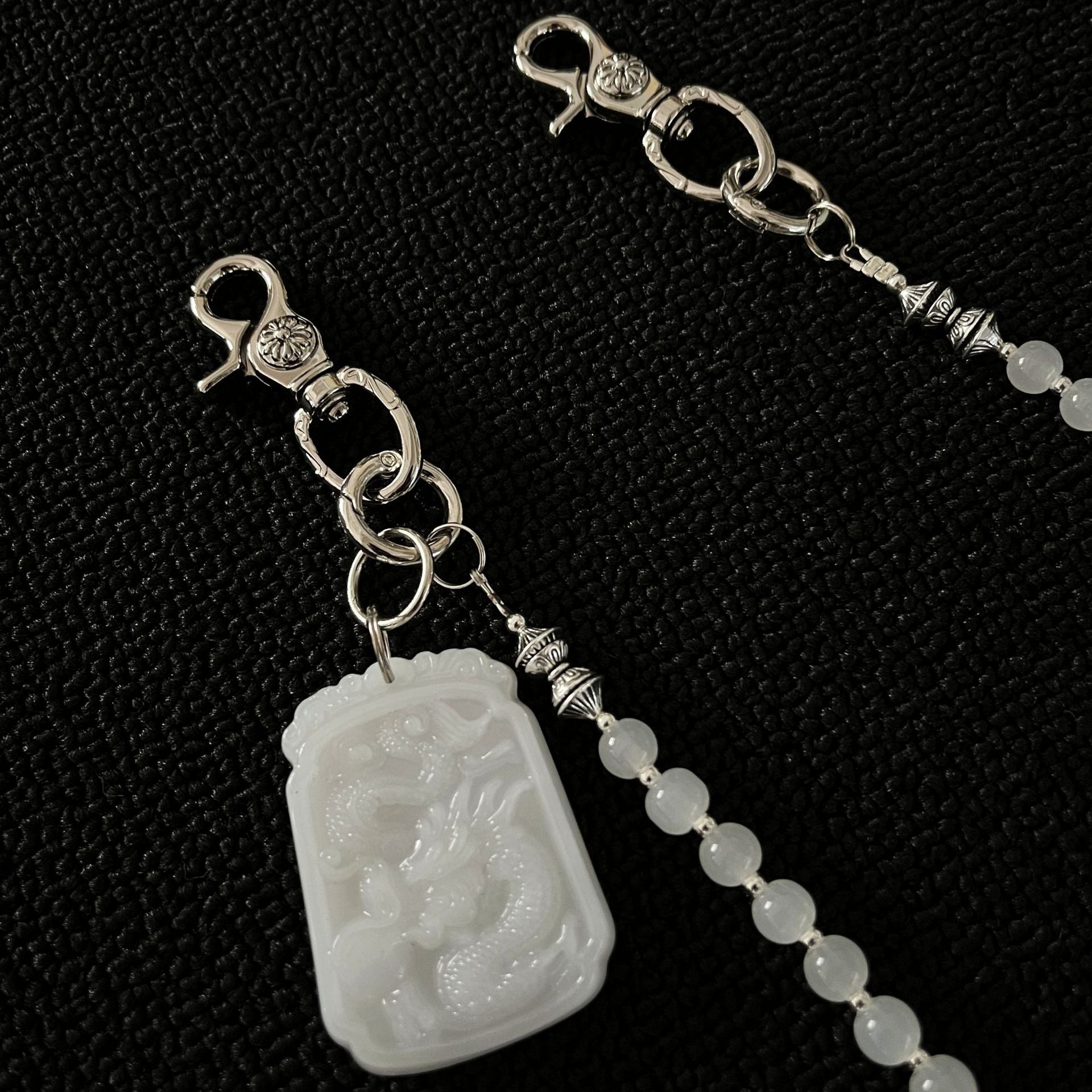 Original Chinese jade beaded trouser chain