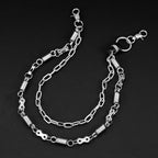 Double spring motorcycle chain pants chain