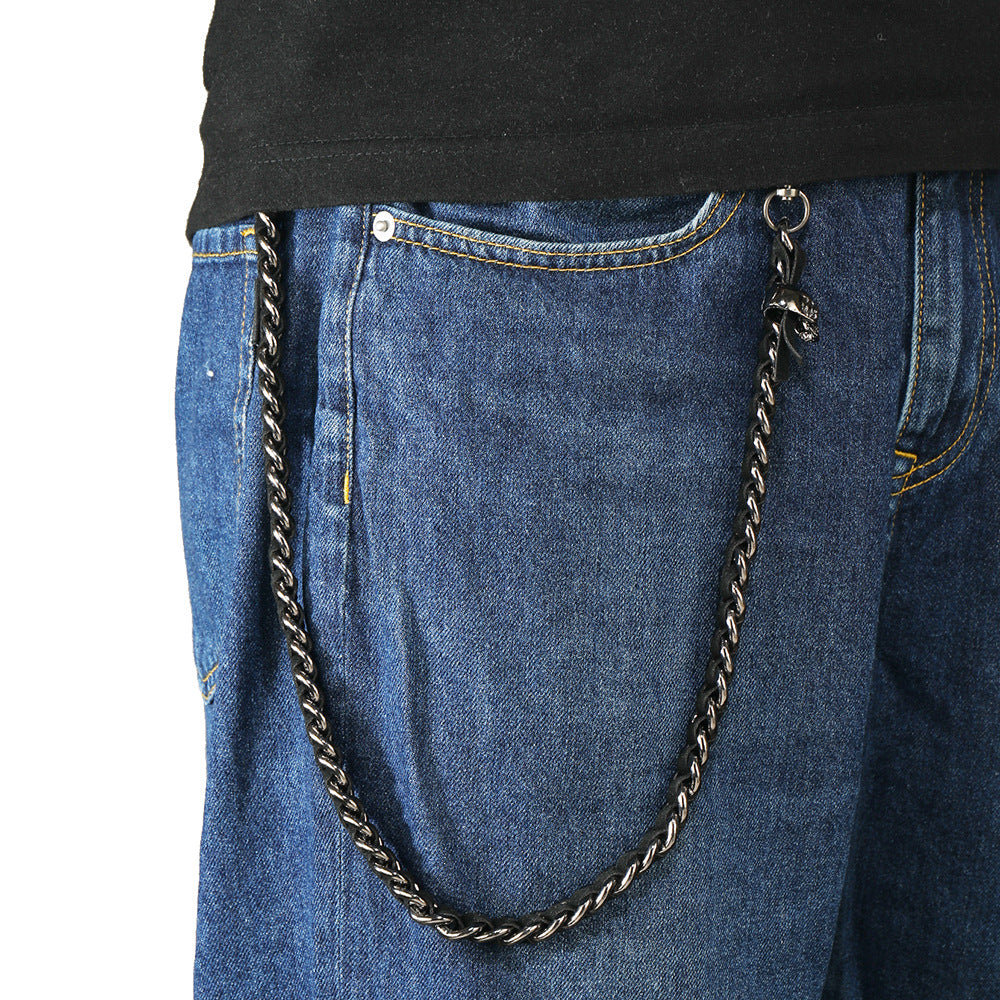 Punk fashion hip-hop waist chain