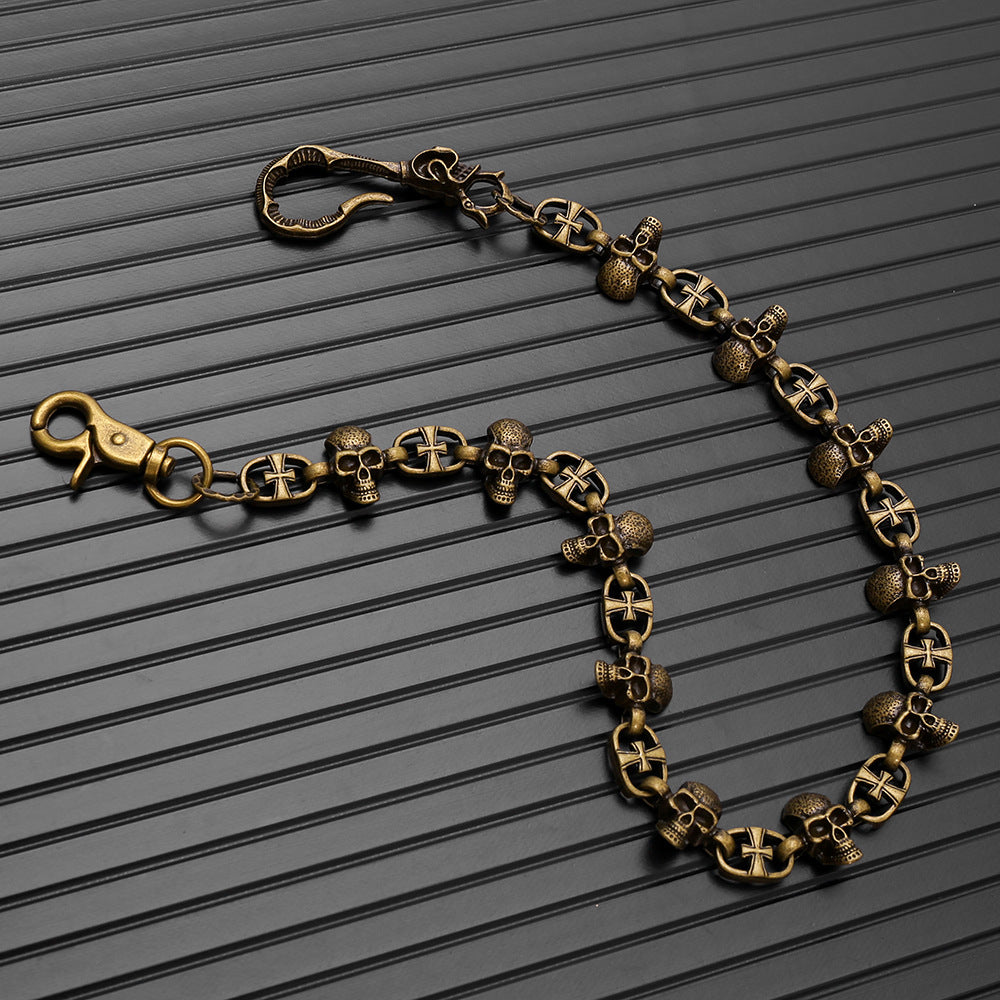 Vintage skull trouser chain Halloween trouser chain