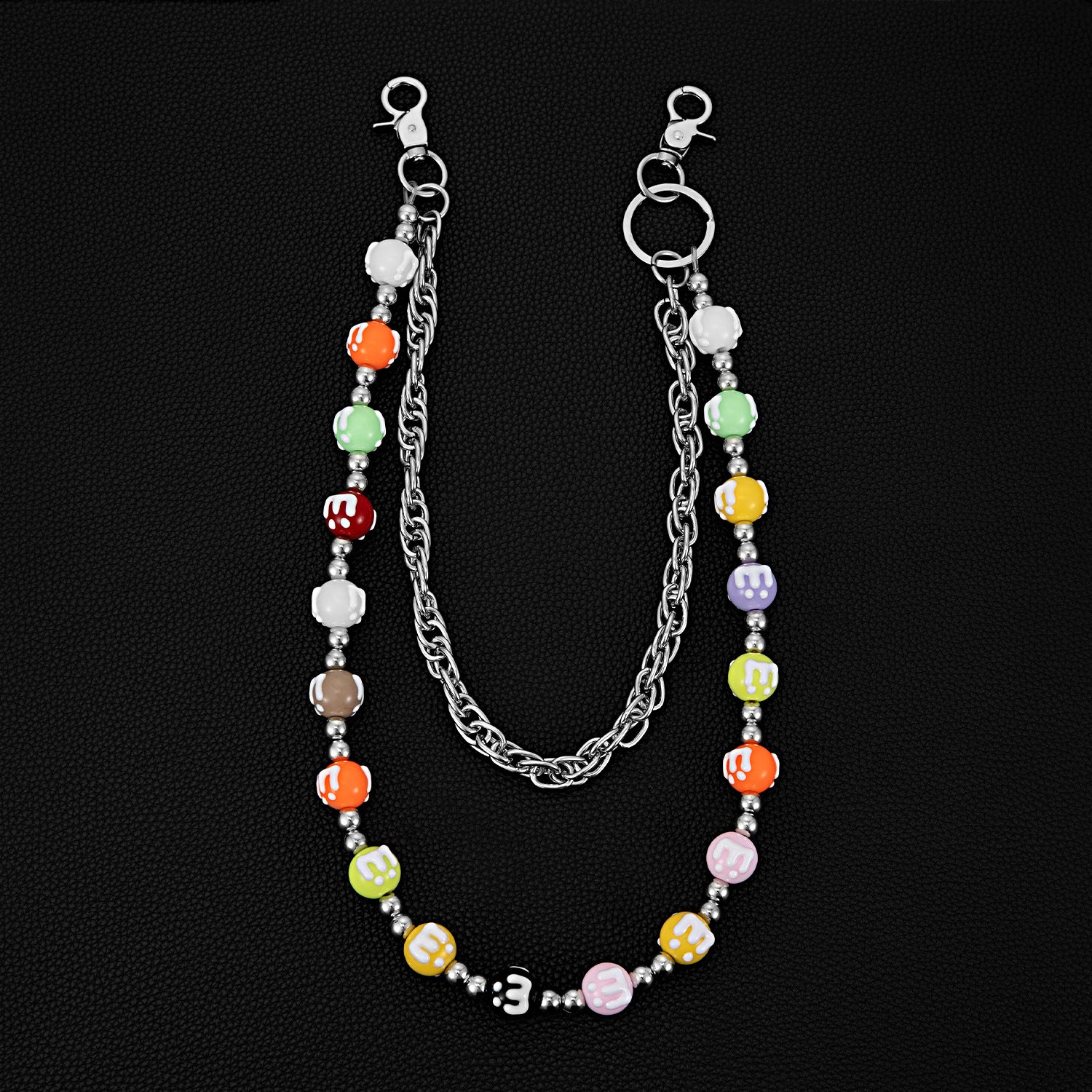 M&M double metal long trouser chain