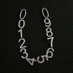 Metal Number Series Pants Chain