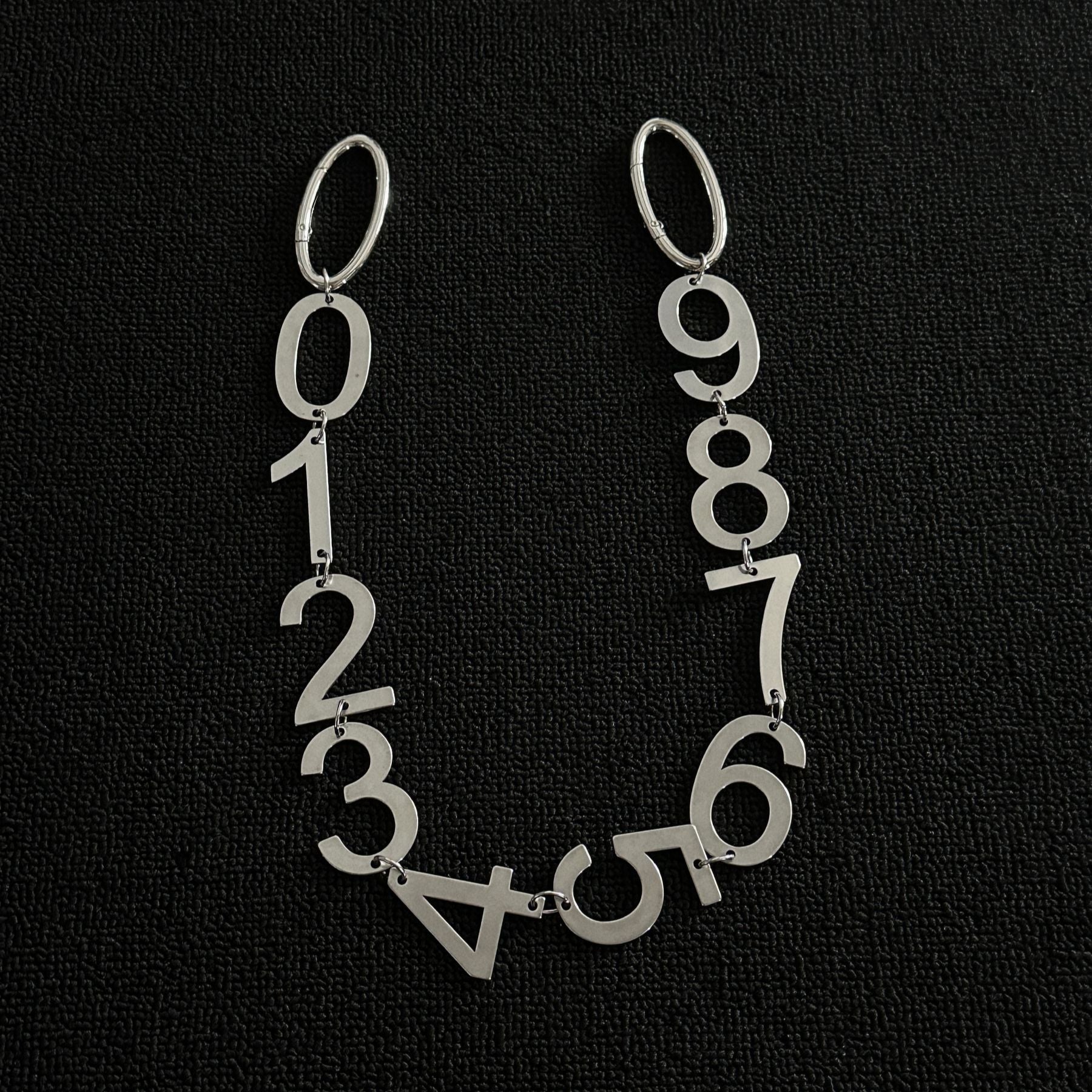 Metal Number Series Pants Chain
