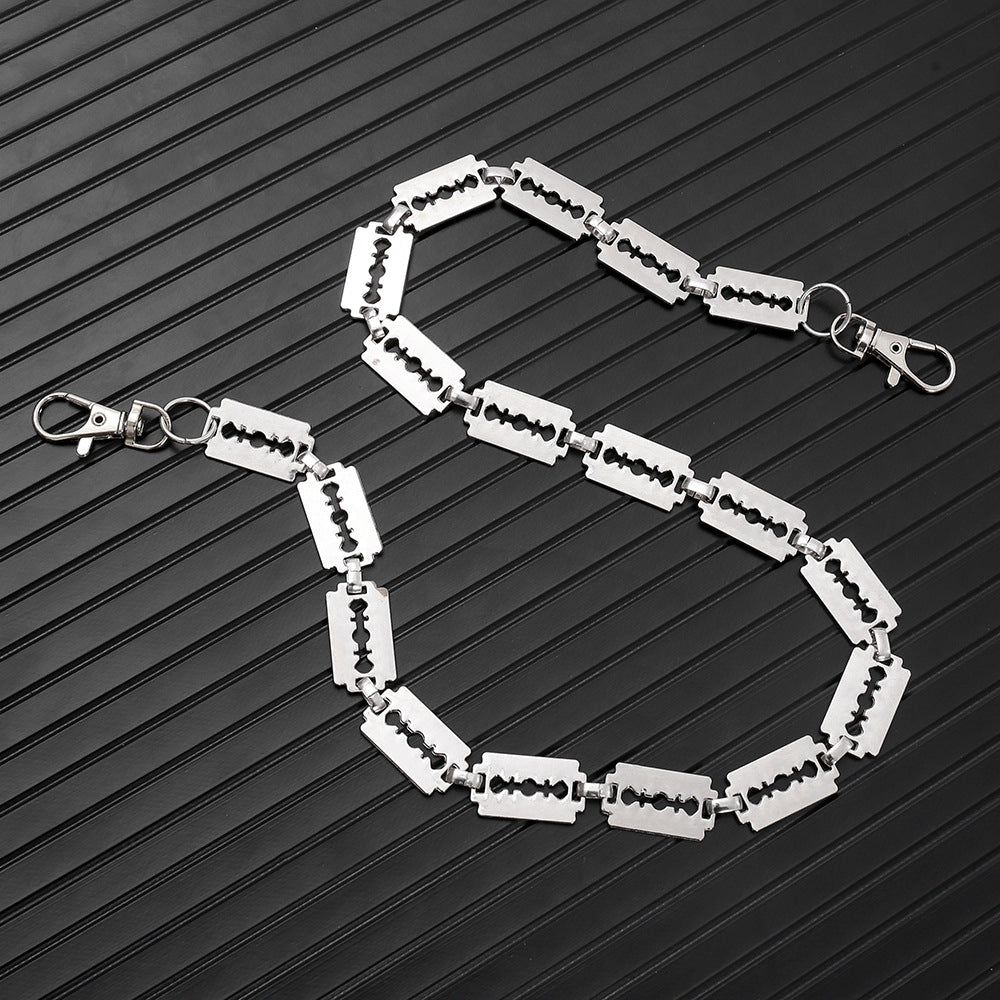 Cold style metal blade trouser chain