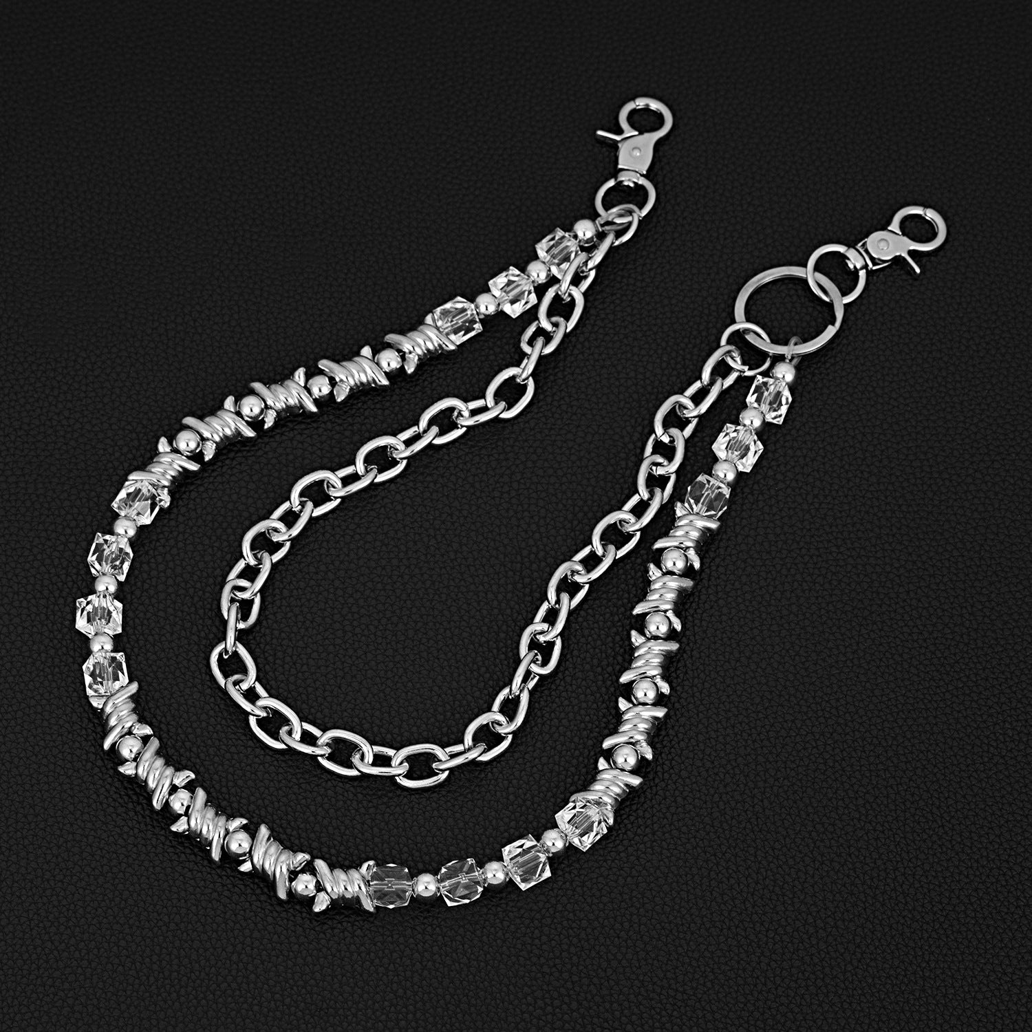 New double chain thorn candy trend hip hop pants chain