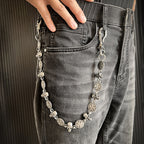 Alloy skull trouser chain hip hop trouser chain