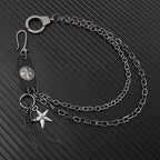 Punk hip-hop motorcycle street pants chain