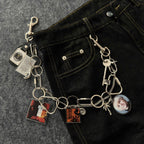 Movie multi-element trouser chain charm
