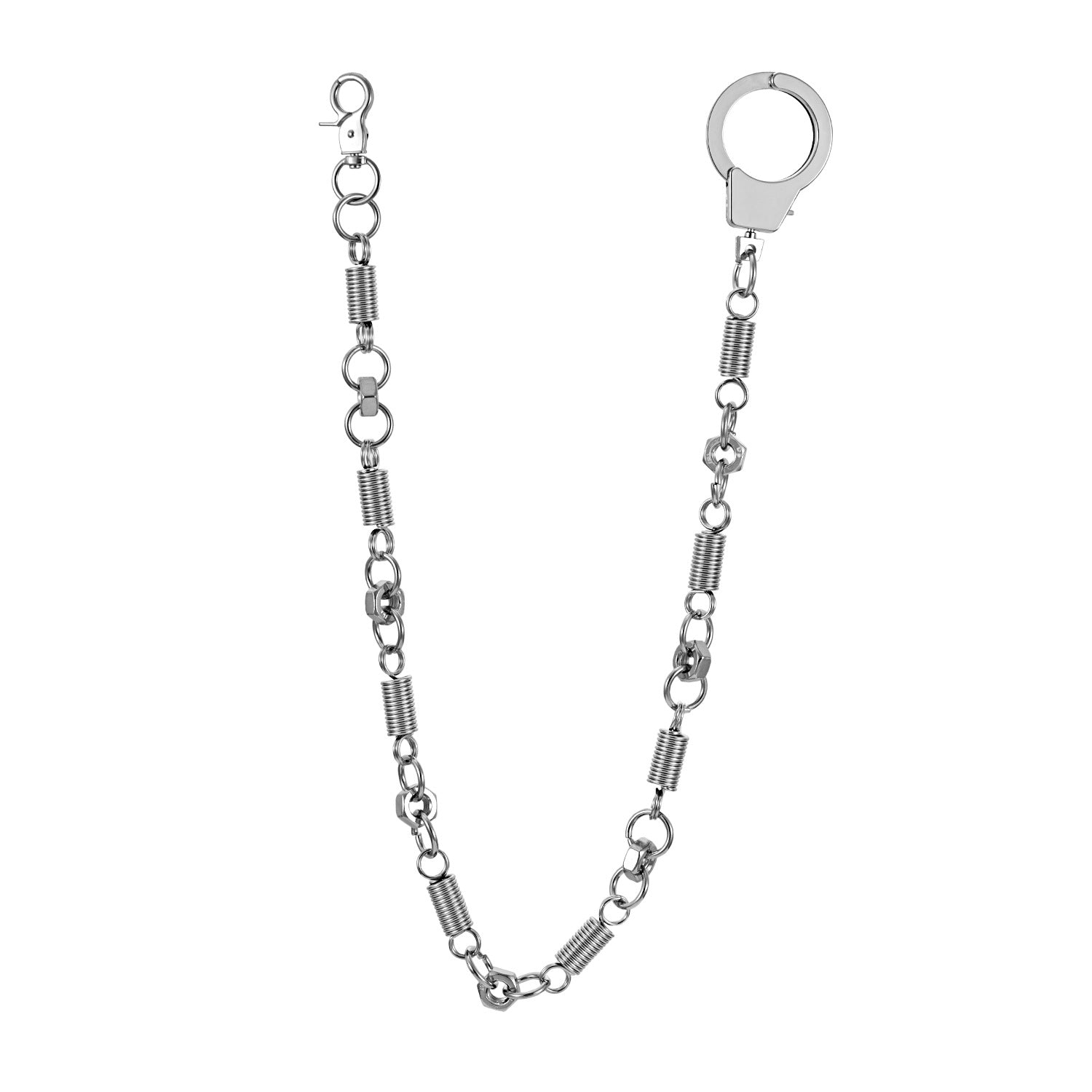 Simple handcuffs screw nut pants chain