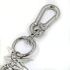 Punk Spiked Thorn Pants Chain Keychain