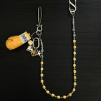 Ceramic cube bead handmade pants chain