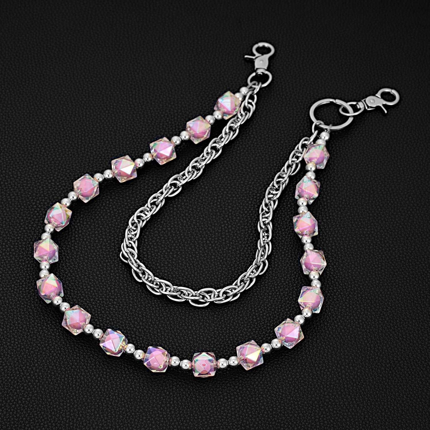 Double chain colorful candy trend hip hop hot selling pants chain