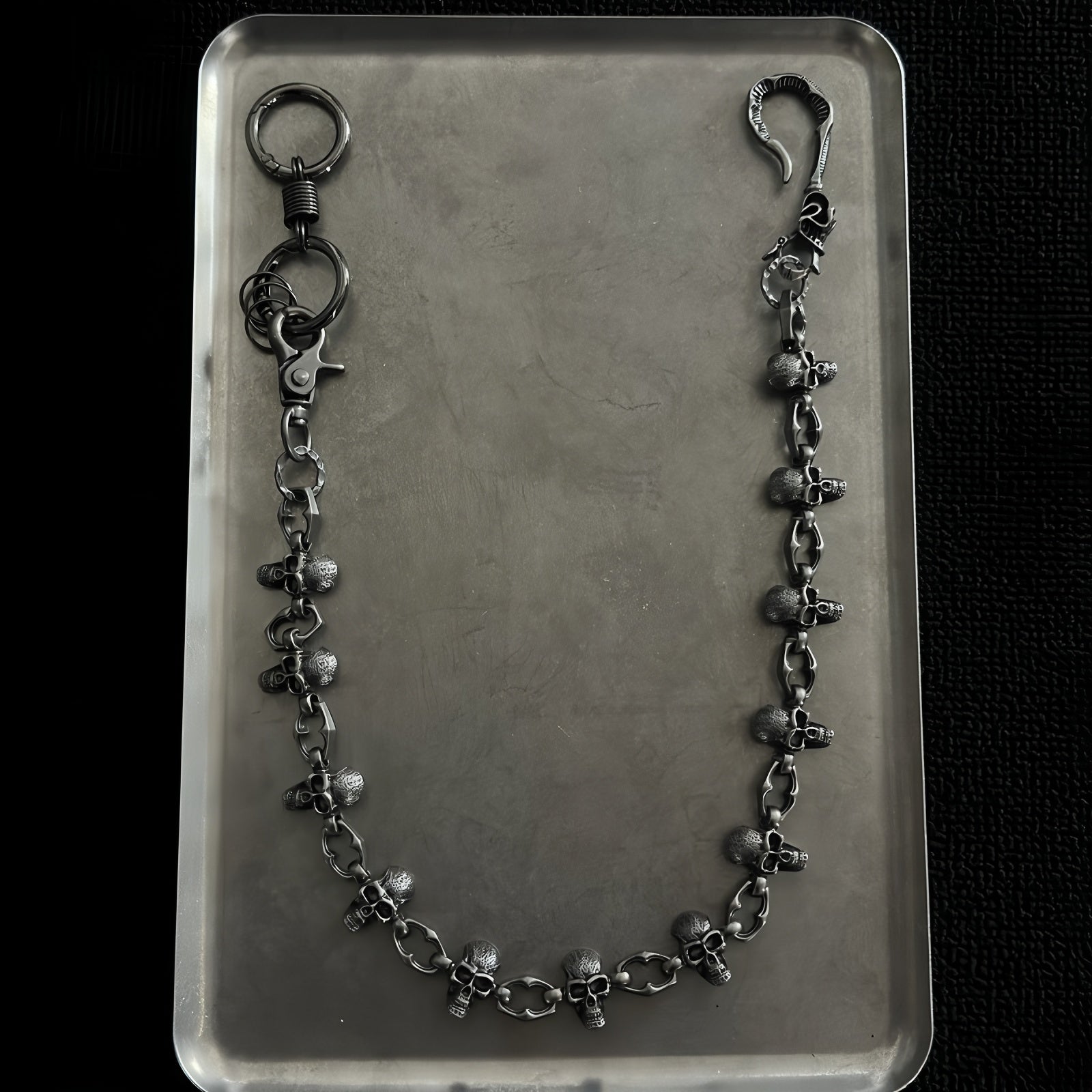 Dark Punk Skull Pants Chain