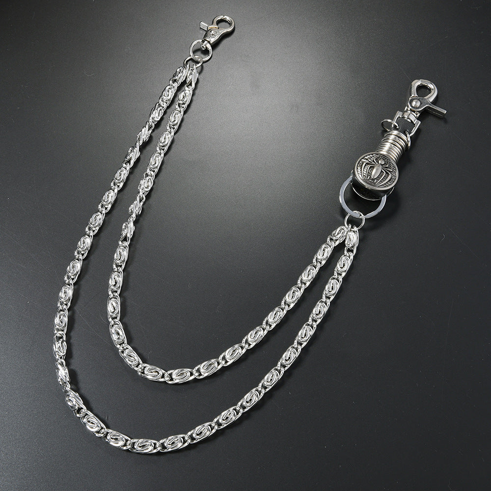 Punk hip-hop leather accessories waist chain