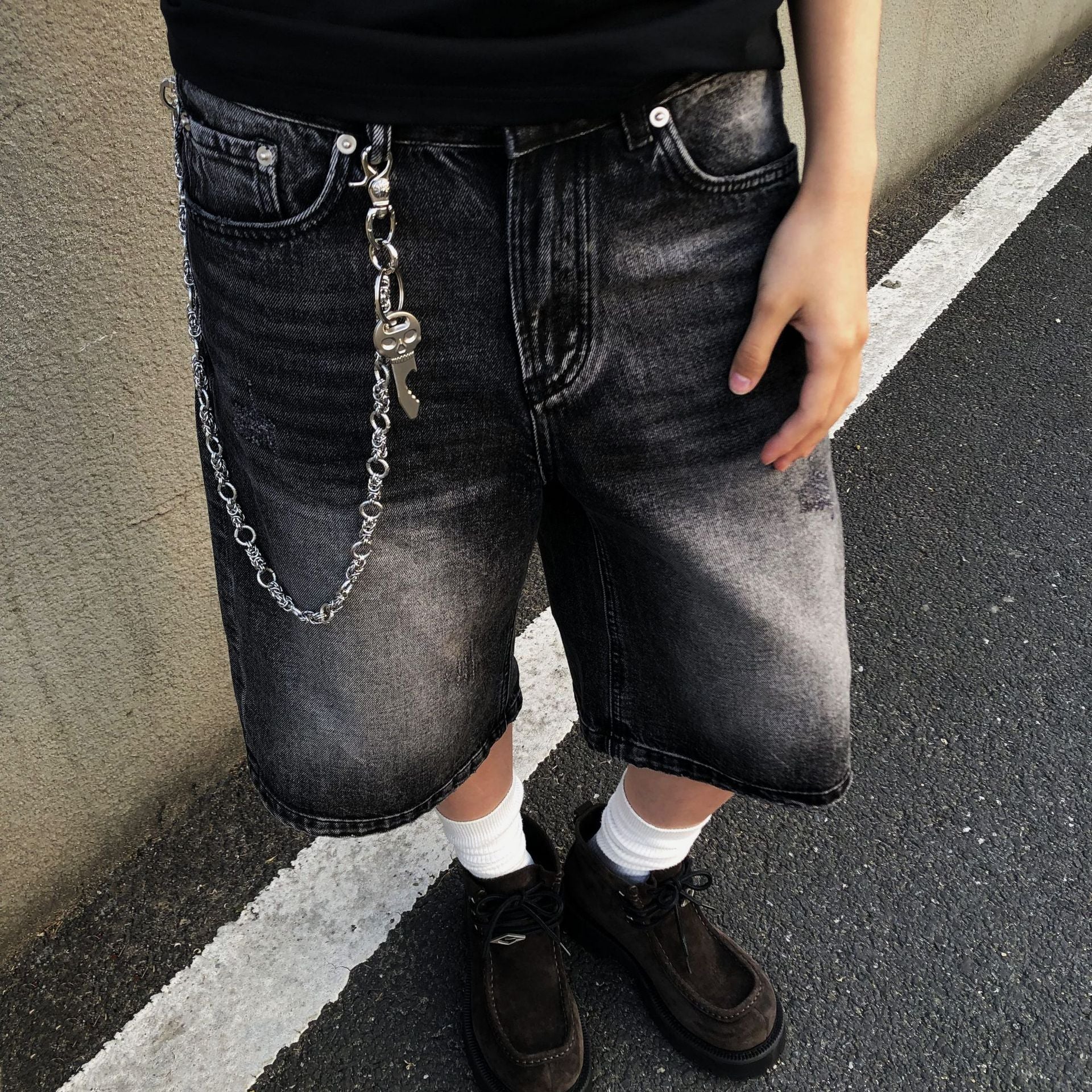 Hip-Hop Cross Pants Chain