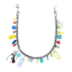 Diamond-studded Cuban Dopamine pants chain