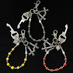 Ceramic beaded trouser chain waist chain pendant