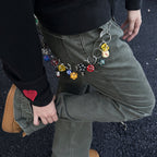 Multi-element jeans waist chain accessories