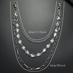 Simple multi-layer metal trouser chain