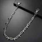 Personalized spike pants chain