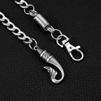 Single layer fishtail buckle trouser chain