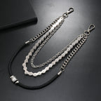 Multi-layer metal rope splicing trouser chain