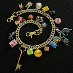 Dopamine series gold diamond trouser chain