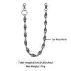 Skull personalized metal trouser chain