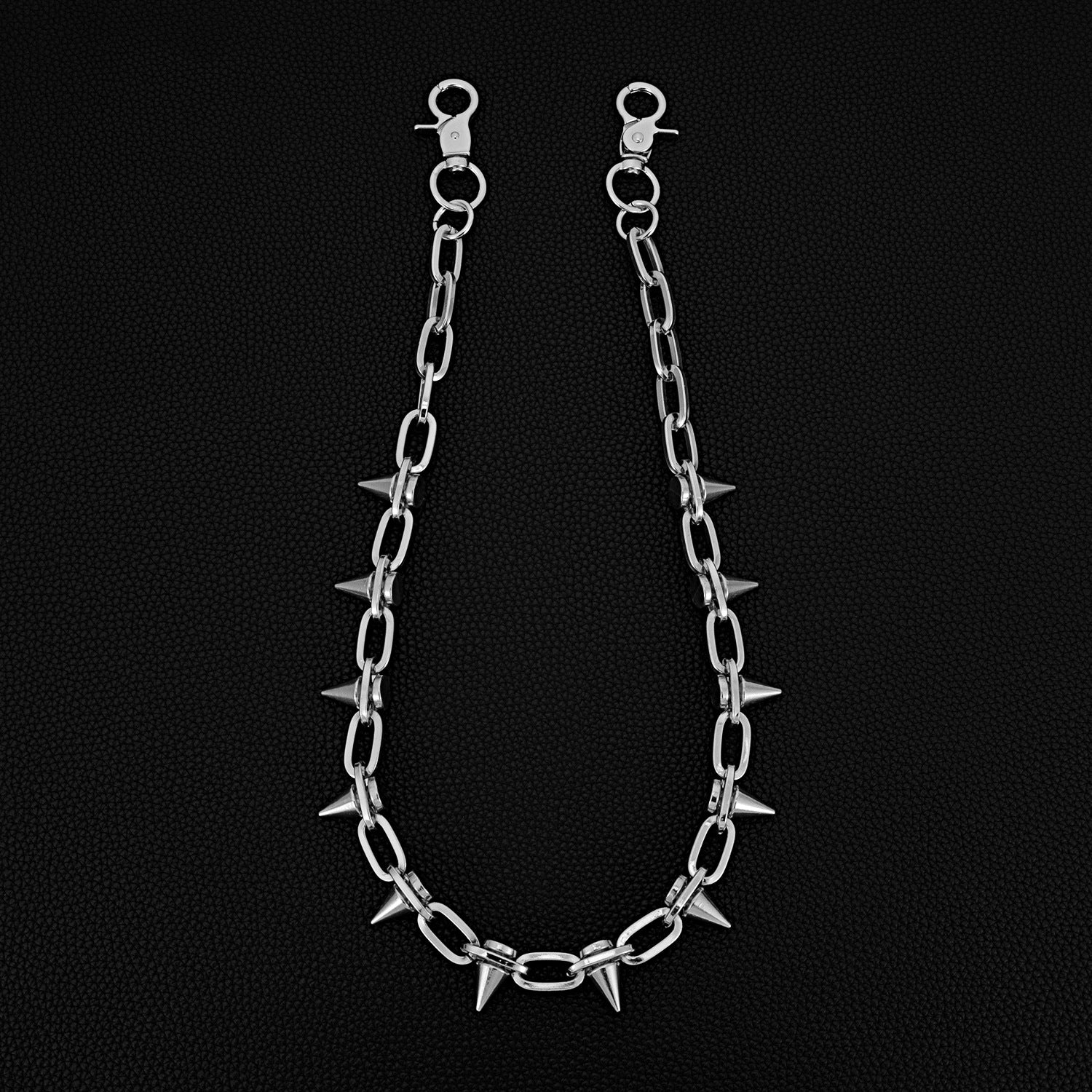 12 rivet spike pants chain