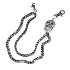 Dark punk hip-hop double-layer skull trouser chain
