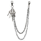 Personalized metal chain multi-layer pants chain