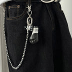 Ceramic cube bead handmade pants chain