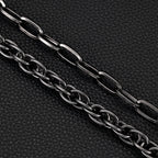 Double chain double cloth buckle light luxury trouser chain