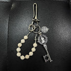 Unique and creative metal volcanic stone trouser chain