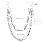 Exclusive design metal double chain waist chain