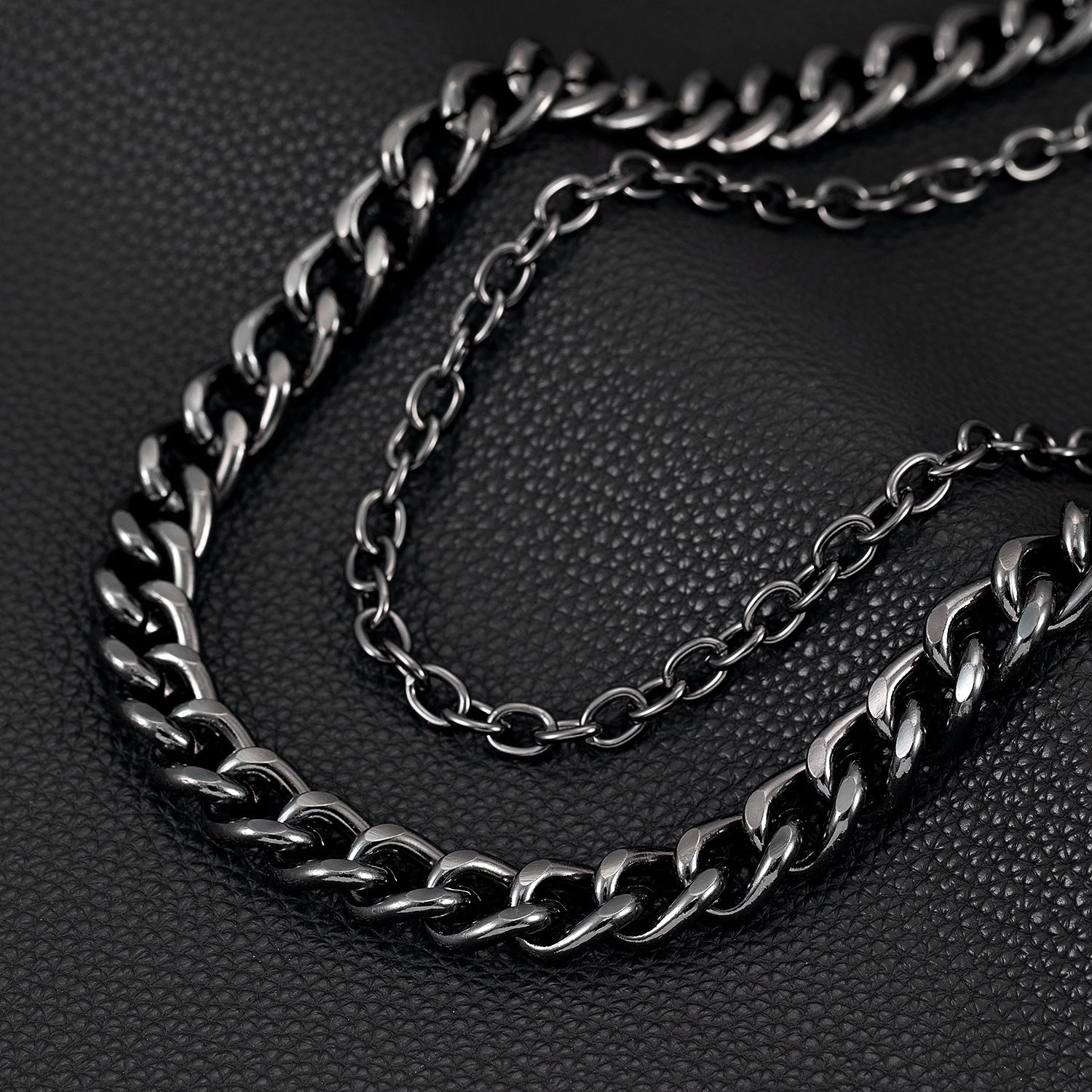 Cowhide Eagle Melon Thick Double-Layer Pants Chain