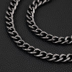 Creative double gun bullet retro double layer bold trouser chain