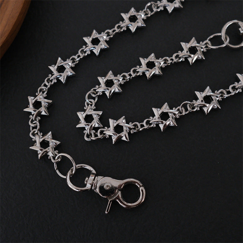 Original personalized five-pointed star waist chain