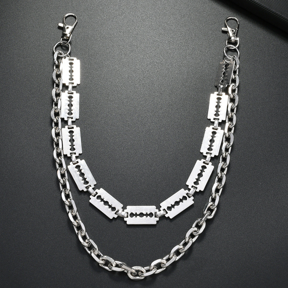 Punk Blade Shape Multi-Layered Pants Chain