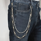 Metal spring accessory trouser chain
