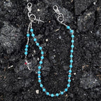 Volcanic stone waist pendant pants chain