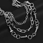 Personalized screw metal trouser chain