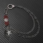 Punk hip-hop motorcycle street pants chain