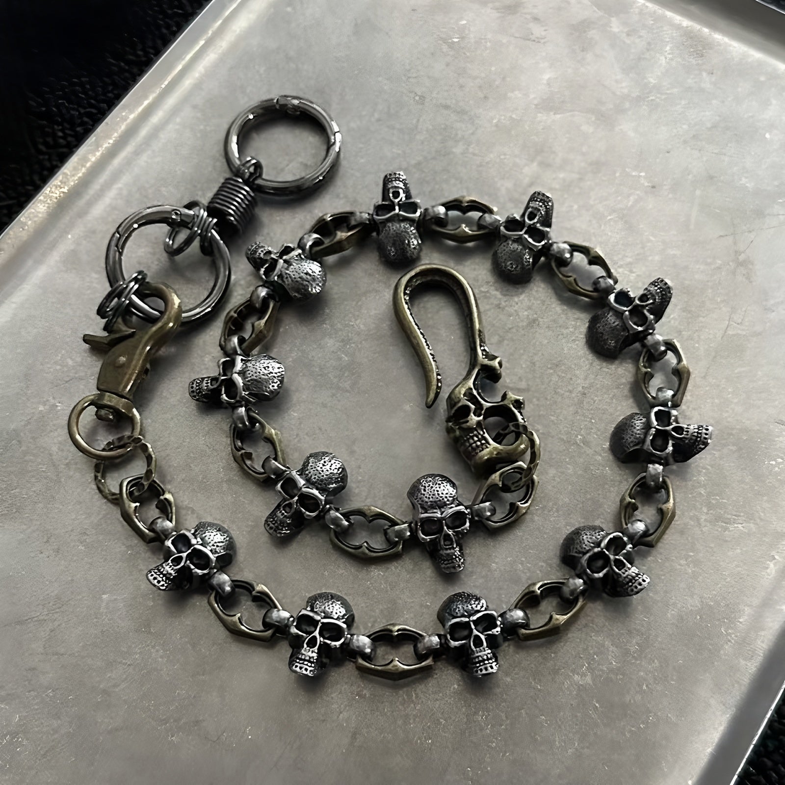 Dark Punk Skull Pants Chain