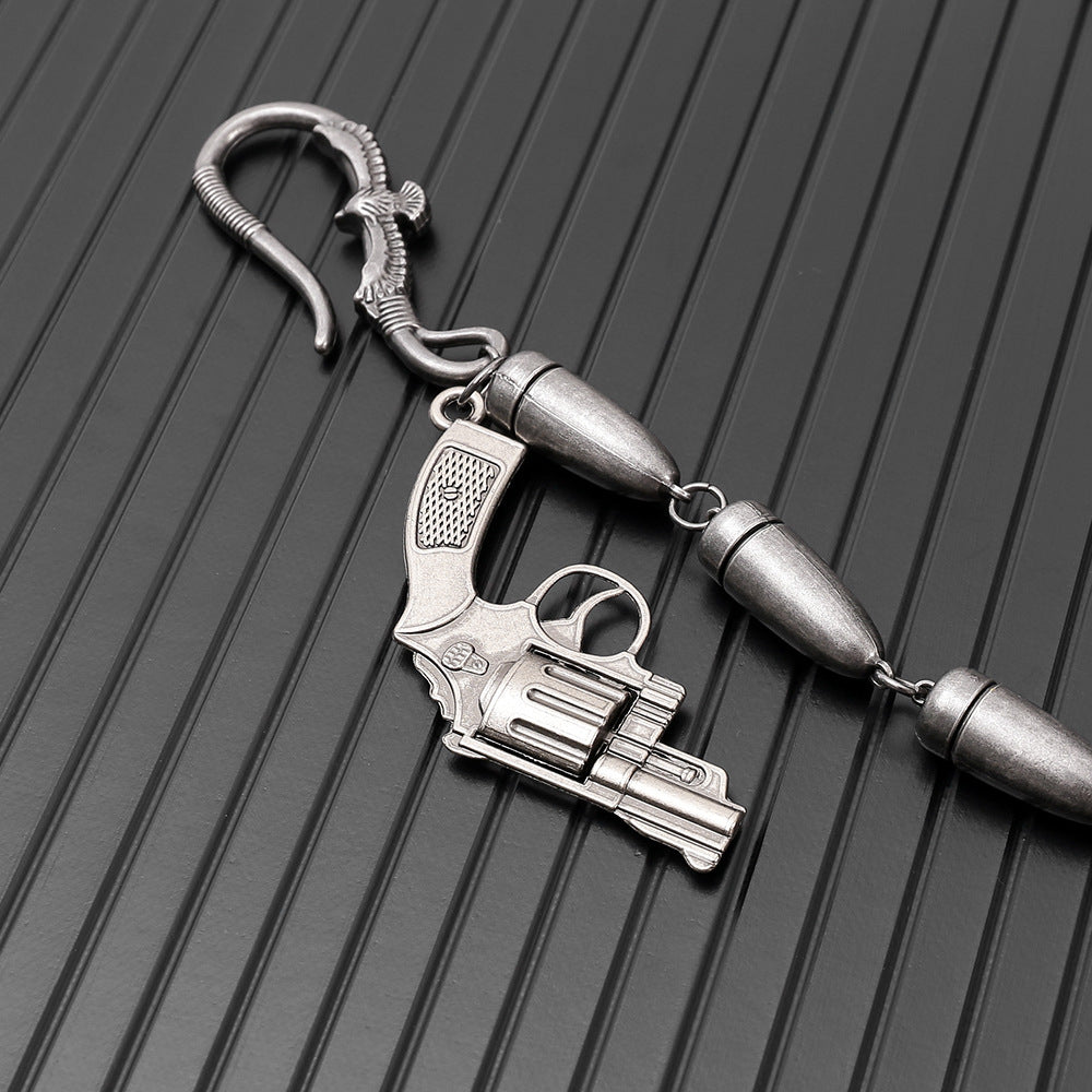 Personalized bullet design trouser chain