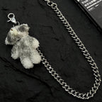 Cute bear plush original doll pendant pants chain