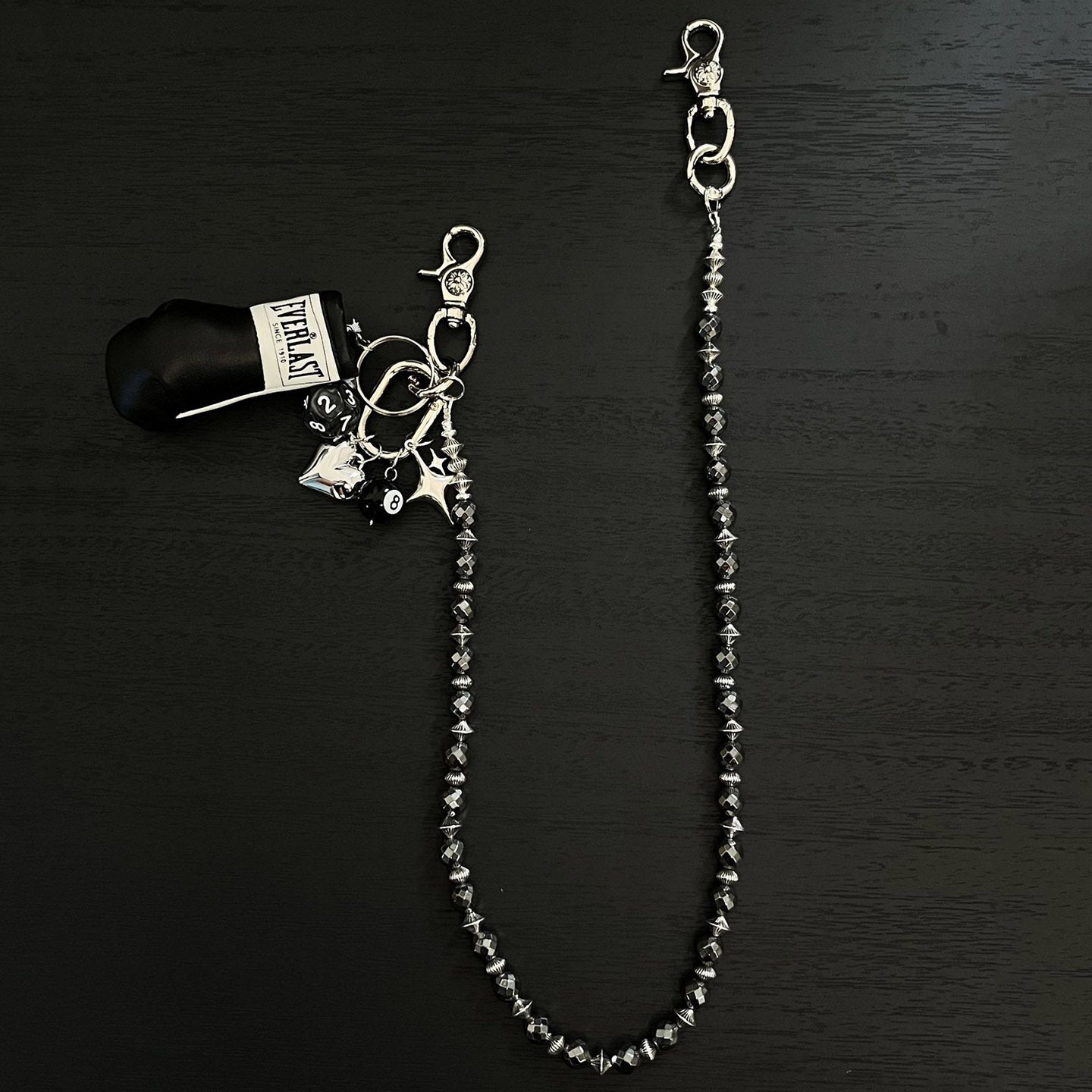 Ceramic cube bead handmade pants chain