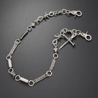 New spiked retro street pants chain